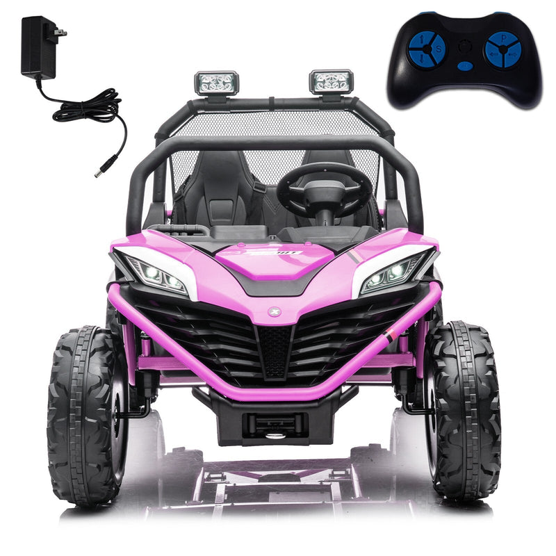 Load image into Gallery viewer, 24V Kids 2-Seater Ride-On UTV Truck with 300W Motor, Remote Control, EVA Tires, Purple
