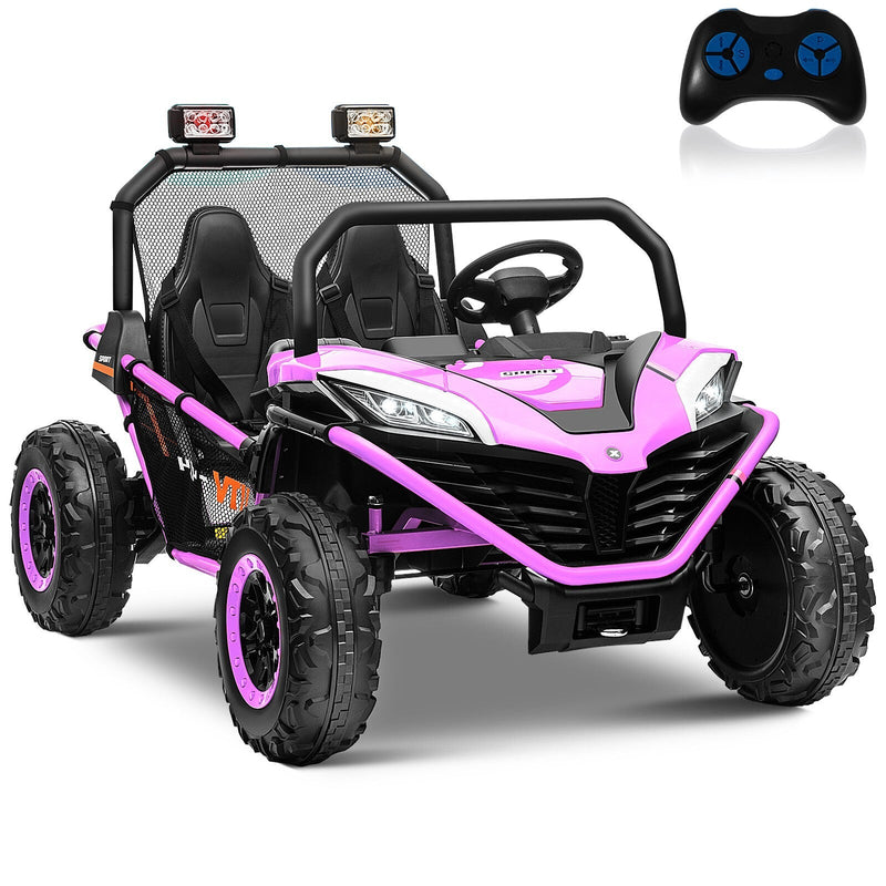 Load image into Gallery viewer, 24V Kids 2-Seater Ride-On UTV Truck with 300W Motor, Remote Control, EVA Tires, Purple
