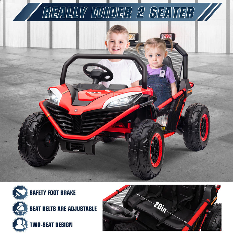 Load image into Gallery viewer, 24V Electric Kids Ride-On UTV Truck with 2 Seats, 4WD and Remote Control, 4x80W Motors
