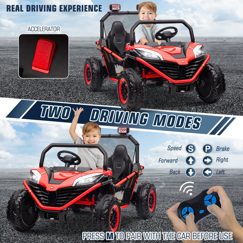 Load image into Gallery viewer, 24V Electric Kids Ride-On UTV Truck with 2 Seats, 4WD and Remote Control, 4x80W Motors
