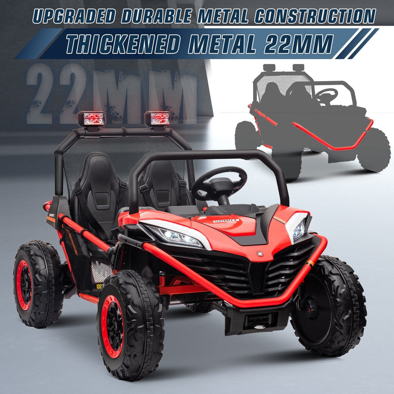 Load image into Gallery viewer, 24V Electric Kids Ride-On UTV Truck with 2 Seats, 4WD and Remote Control, 4x80W Motor
