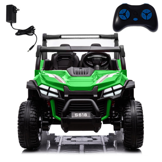 24V Kids Electric 2-Seater Off-Road UTV Truck Ride-On Car with 4WD and 80W Motor
