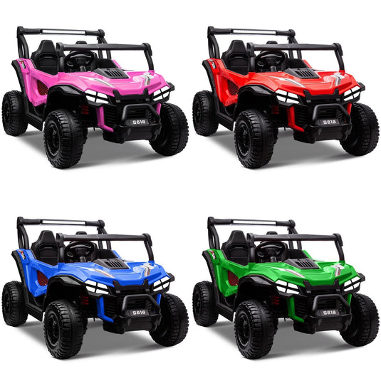 24V Kids Electric 2-Seater Off-Road UTV Truck Ride-On Car with 4WD and 80W Motor