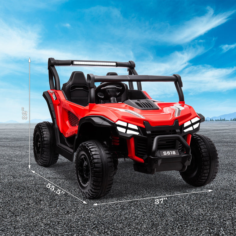 Load image into Gallery viewer, 24V Kids Electric 2-Seater Off-Road UTV Truck Ride-On Car with 4WD and 80W Motor
