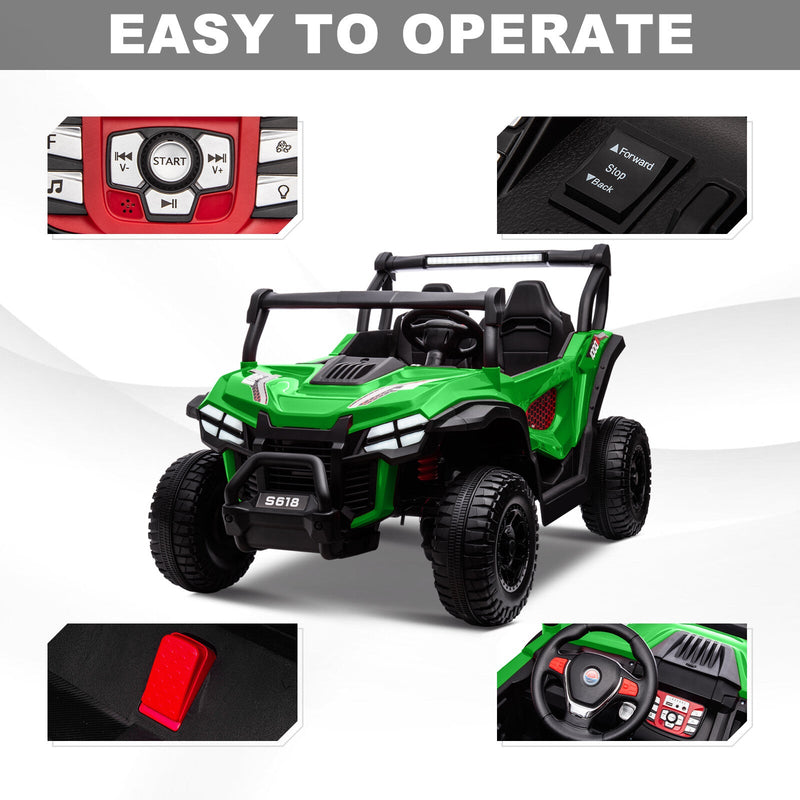 Load image into Gallery viewer, 24V Kids Electric 2-Seater Off-Road UTV Truck Ride-On Car with 4WD and 80W Motor
