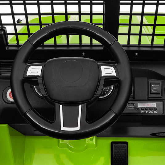 12V Electric 4-Wheel Kids Ride-On Truck with Remote Control and 2 Seats, Green