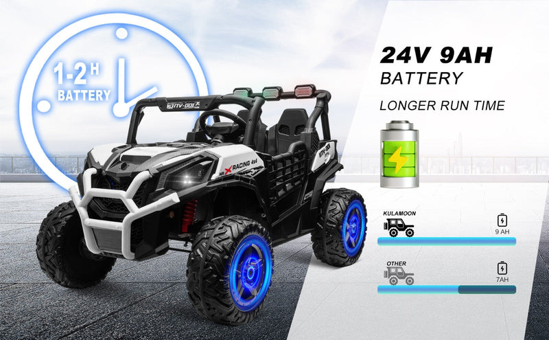 Load image into Gallery viewer, Electric Kids Ride-On 4WD/2WD UTV Truck with 24V Power, Bluetooth, and Music Features
