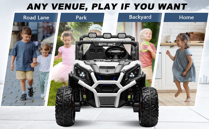 Load image into Gallery viewer, Electric Kids Ride-On 4WD/2WD UTV Truck with 24V Power, Bluetooth, and Music Features
