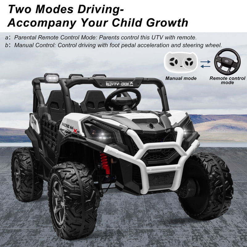 Load image into Gallery viewer, Electric Kids Ride-On 4WD/2WD UTV Truck with 24V Power, Bluetooth, and Music Features
