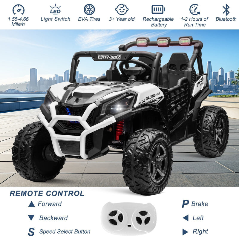 Load image into Gallery viewer, Electric Kids Ride-On 4WD/2WD UTV Truck with 24V Power, Bluetooth, and Music Features
