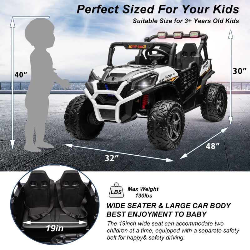 Load image into Gallery viewer, Electric Kids Ride-On 4WD/2WD UTV Truck with 24V Power, Bluetooth, and Music Features
