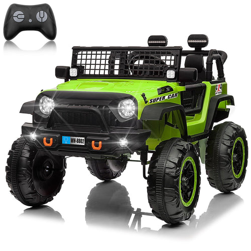 12V Electric Kids Ride-On Truck with Remote Control and 2 Seats