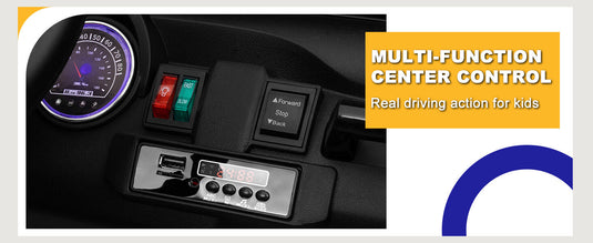 12V Electric Kids Ride-On Truck with Remote Control and 2 Seats