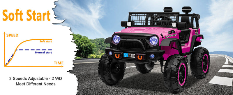 Load image into Gallery viewer, 12V Electric Kids Ride-On Truck with Remote Control and 2 Seats
