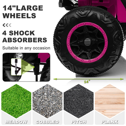 12V Electric Kids Ride-On Truck with Remote Control and 2 Seats