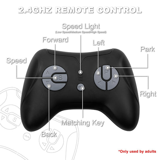 12V Electric Kids Ride-On Truck with Remote Control and 2 Seats, Green