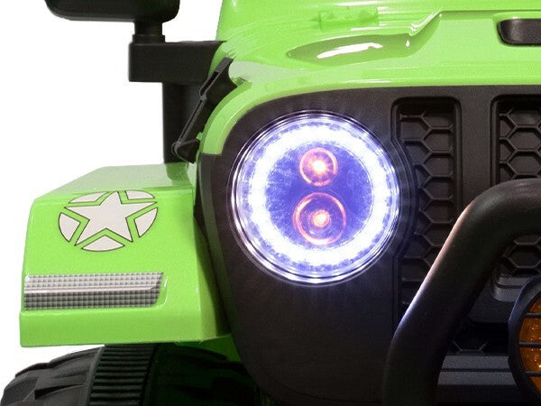 Load image into Gallery viewer, 12V Electric Kids Ride-On Jeep Truck with Remote Control Battery-Powered Car Green
