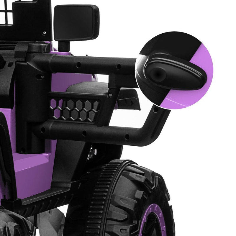 Load image into Gallery viewer, 24V Electric Kids Ride-On Car with 2 Seats and 4WD/2WD Switch - Purple
