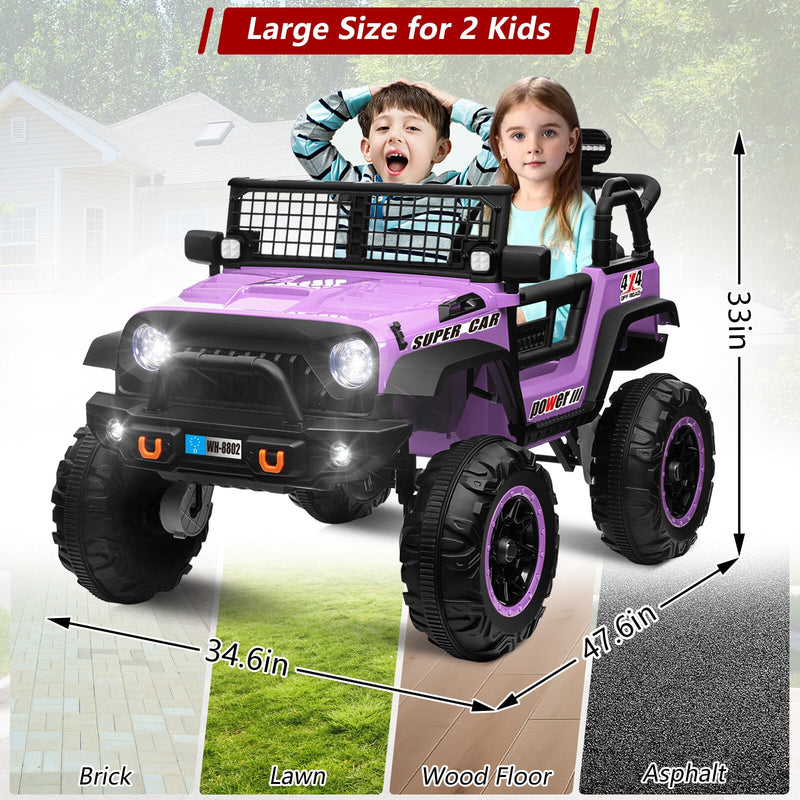 Load image into Gallery viewer, 24V Kids Electric Ride-On Truck with Switchable 4WD/2WD and 2 Seater
