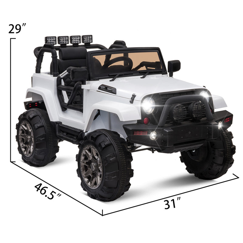 Load image into Gallery viewer, 12V Kids Ride-On Jeep Truck Car with Remote Control and 3 Speed Settings
