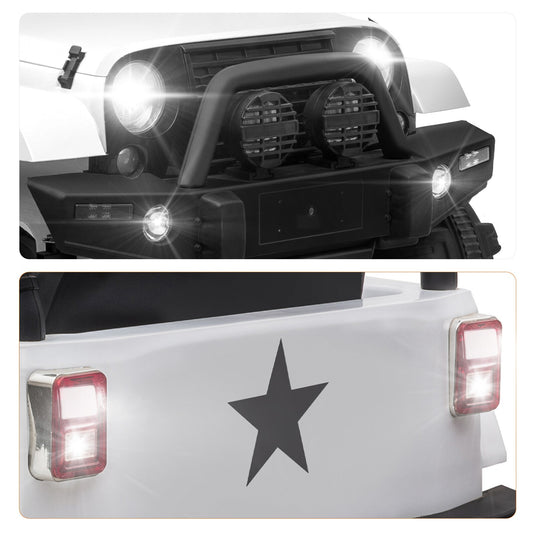 12V Kids Ride-On Jeep Truck Car with Remote Control and 3 Speed Settings