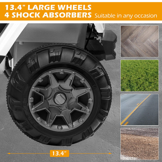 12V Kids Ride-On Jeep Truck Car with Remote Control and 3 Speed Settings