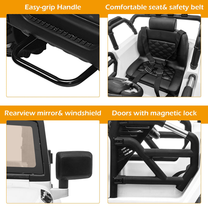 Load image into Gallery viewer, 12V Kids Ride-On Jeep Truck Car with Remote Control and 3 Speed Settings
