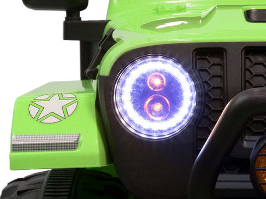 12V Electric Ride-On Jeep Truck for Kids, 2-Seater with 3 Speeds and Remote Control