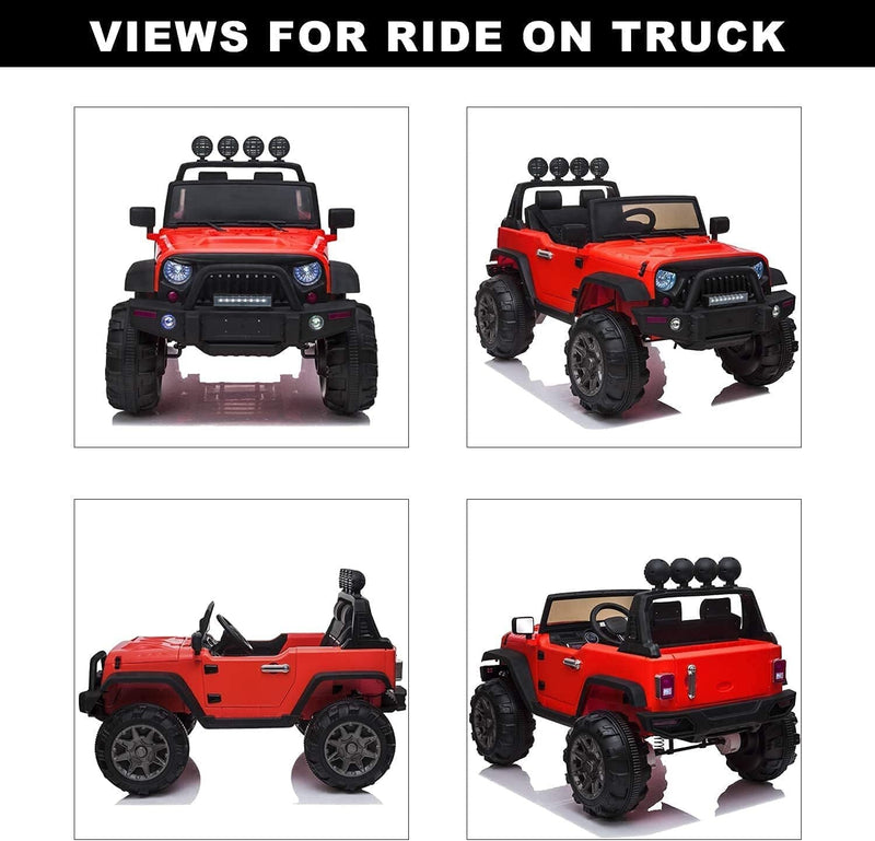 Load image into Gallery viewer, 12V Electric Ride-On Kids Pickup Truck with 3-Speed Remote Control
