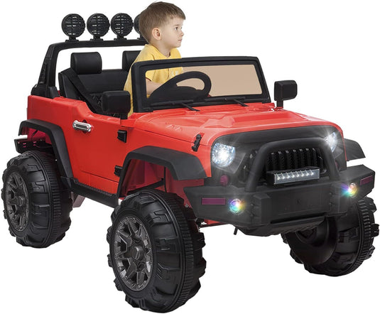 12V Electric Ride-On Kids Pickup Truck with 3-Speed Remote Control