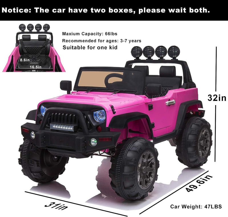Load image into Gallery viewer, 12V Electric Ride-On Kids Pickup Truck with 3-Speed Remote Control
