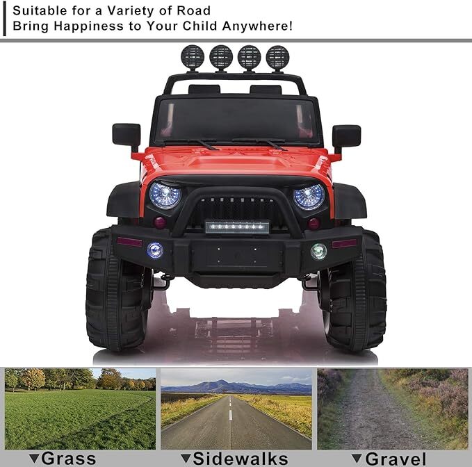 Load image into Gallery viewer, 12V Electric Ride-On Pickup Truck for Kids with 3 Speeds and Remote Control
