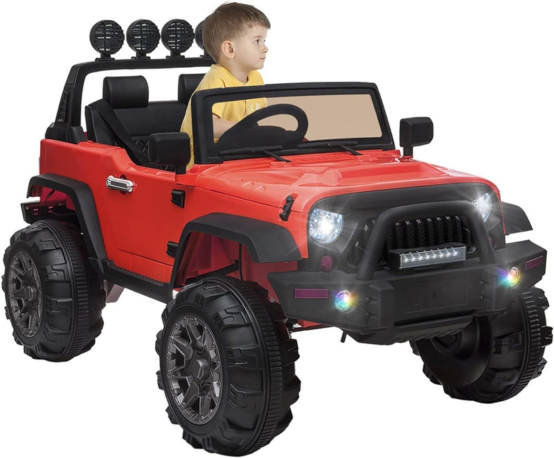 Load image into Gallery viewer, 12V Electric Ride-On Kids Pickup Truck with 3 Speeds and Remote Control - Red
