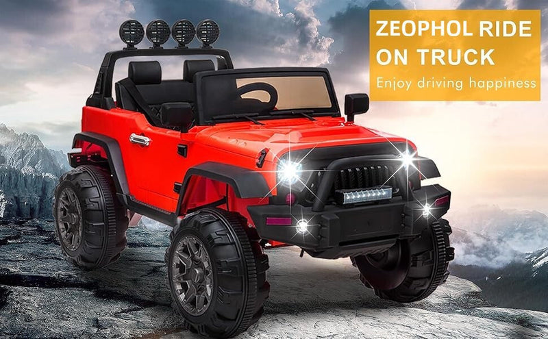 Load image into Gallery viewer, 12V Electric Ride-On Kids Pickup Truck with 3 Speeds and Remote Control - Red
