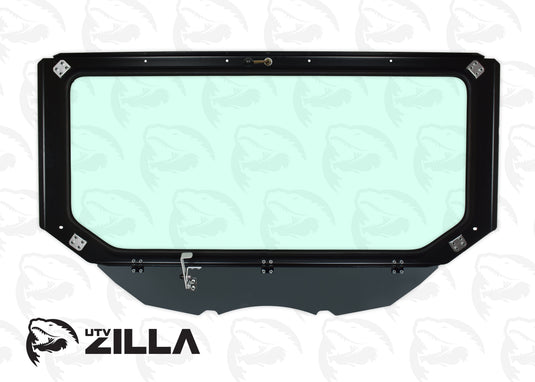 Black Vented Glass Windshield for CAN AM Maverick X3 with Wiper