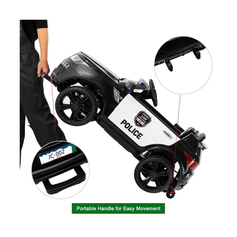 Load image into Gallery viewer, Zimtown Kids Police Electric Car with Double Drive and 12V Battery Motor

