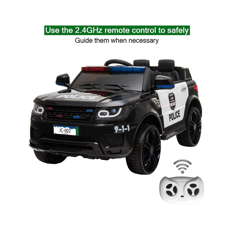 Load image into Gallery viewer, Zimtown Kids Police Electric Car with Double Drive and 12V Battery Motor

