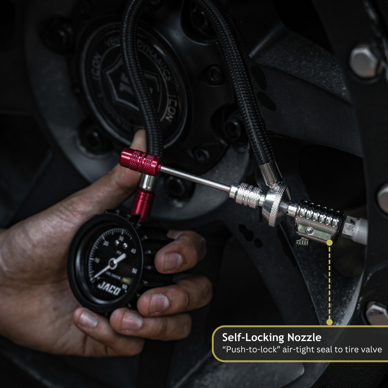 Load image into Gallery viewer, Lightning™ RX4 Tire Deflator with Gauge - 60 PSI | Quick-Connect Rapid Air Down Tool for Off Road 4x4
