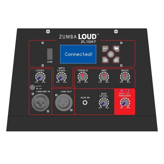 DS18 ZL-10AT exclusive ZUMBA LOUD Powered All In One Line Array 10" Tower Speaker System with MP3 USB & TWS BT 1000 Watts